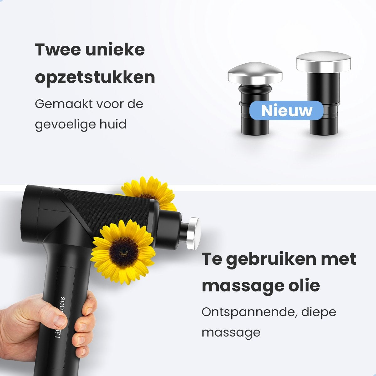 Lifeproducts - Massagepistool PRO - Massagepistool - Zwart