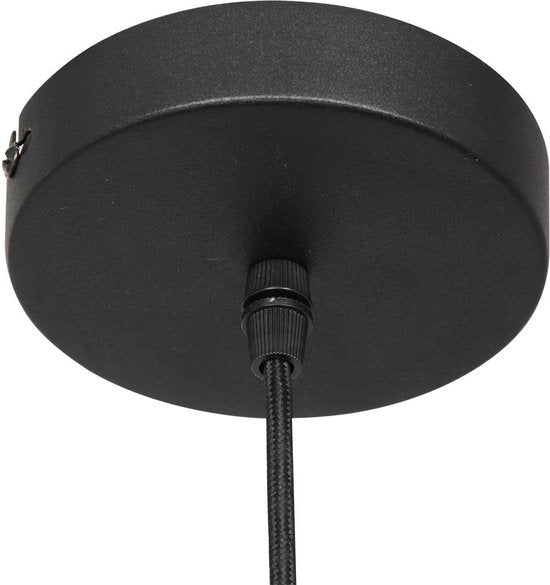 Steinhauer - hanglamp - Bollique - zwart - glas metaal - Ø 30cm - E27 - 3498ZW