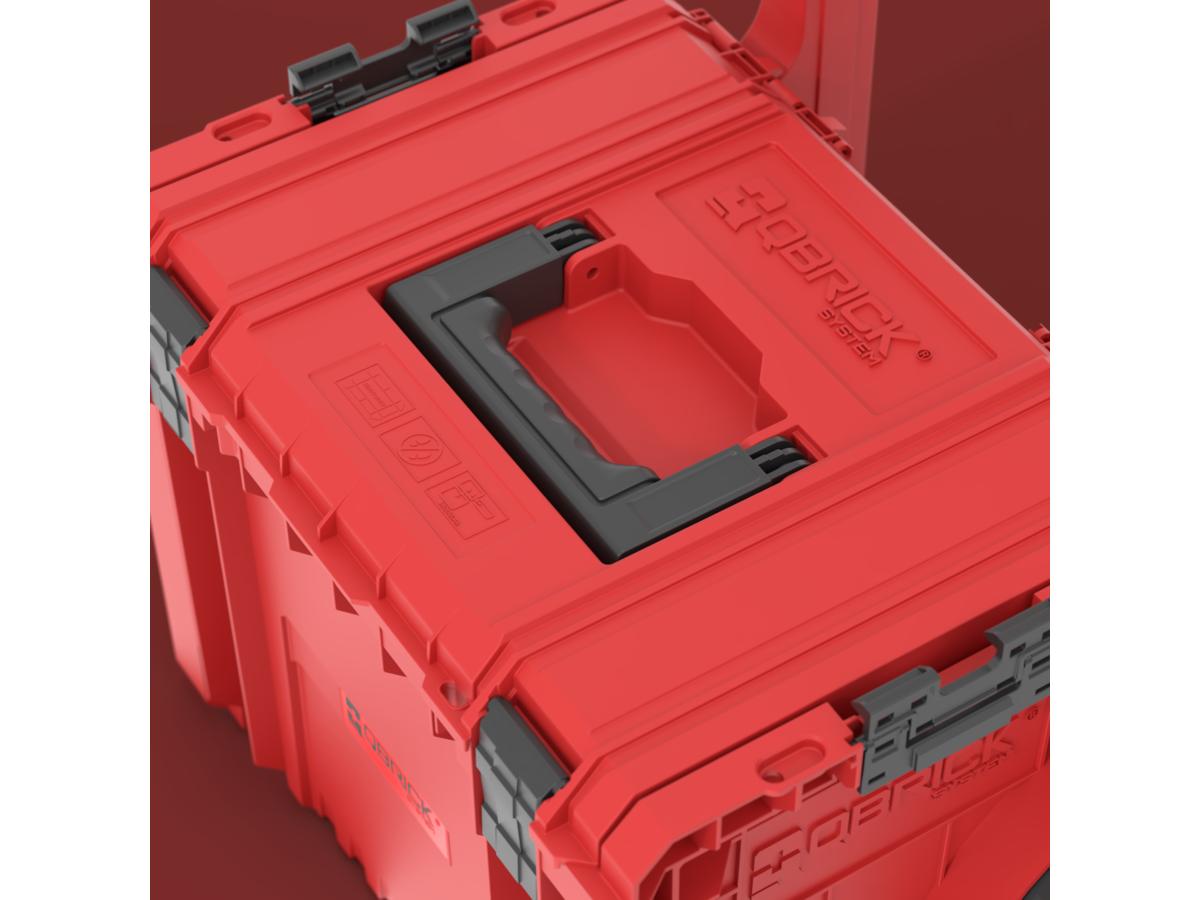 Qbrick Pro Cart 2.0 Plus - Compact en Duurzaam - Rood