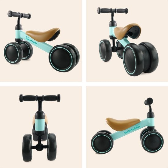LifeGoods TurboToddler Loopfiets - Speelgoed Vanaf 1 jaar - Kinderstep - Mintgroen