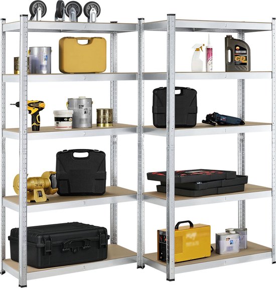 2 stuks Magazijnstelling / Opbergrek - Basic - 180 x 90 x 40 cm
