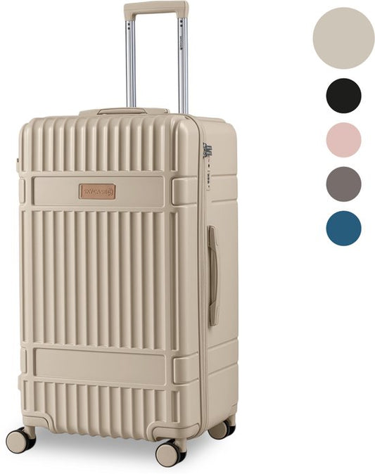 SC Trunk Reiskoffer – Classic Heritage – Extra Grote Koffer – 110L – TSA Slot – Lichtgewicht Trolley – 78x44x36 cm – Trunk Rolkoffer – Spinner Wielen – Beige
