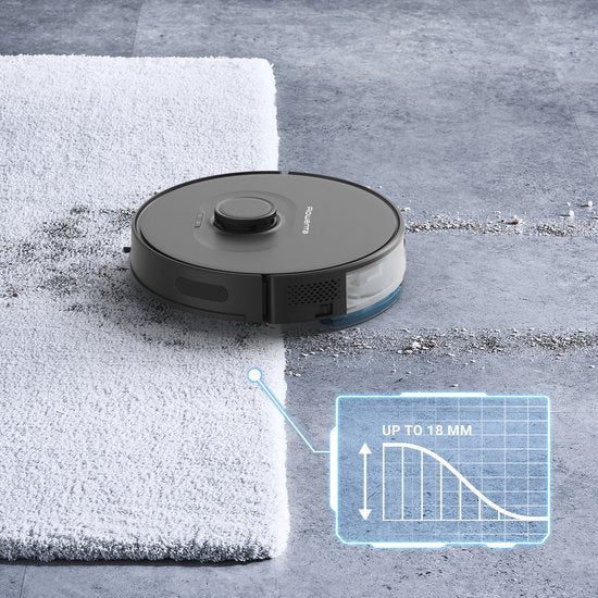 Rowenta X-Plorer Serie 75S+ RR8585 - Robotstofzuiger met dweilfunctie - Automatisch leegstation - Zwart