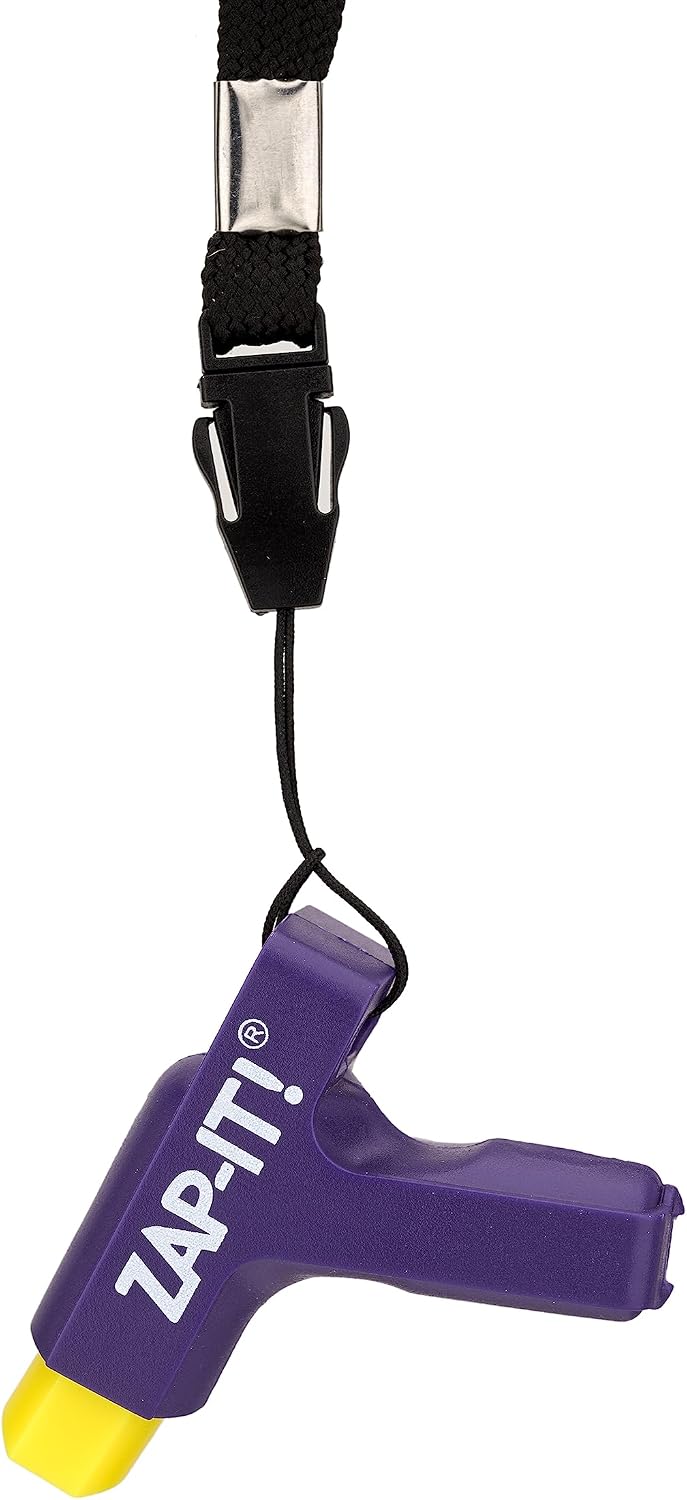 NoMasQuito Zap-It! Muggenbeet Verlichter - Piezo-elektrisch - Zonder Batterijen - Paars/Geel - 17 x 8 x 2,3 cm