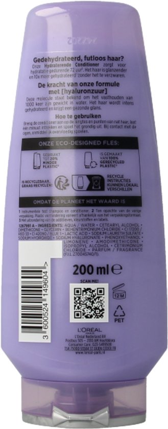 L’Oréal Paris Elvive Conditioner Hydra Hyaluronic Hydraterend - 200 ml