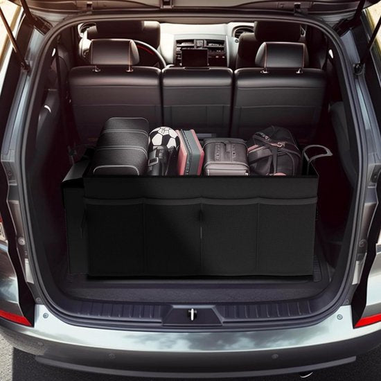 Auto kofferbak Opberg box - Organizer - Accessoires - Voor in de Auto - Organizer Auto - Tas - Achterbank - Zwart - Luft