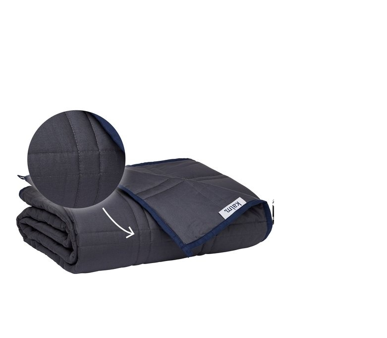 Kalm Verzwaringsdeken 8 KG - Biologisch Katoen - Weighted blanket - Verzwaarde Deken - Anti Stress