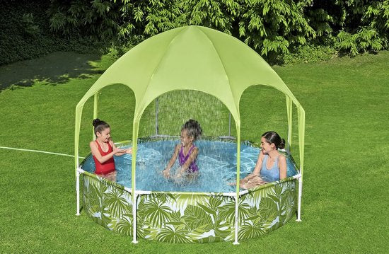Bestway Splash-in-Shade Rond Bovengronds Zwembad met UV Careful Zonnescherm