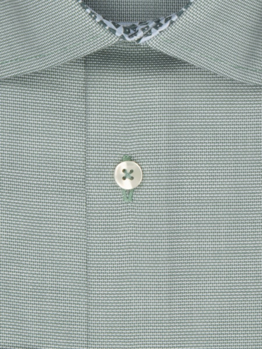 Seidensticker Heren Overhemd Langarm Shaped Fit Kentkraag Groen – Maat 44