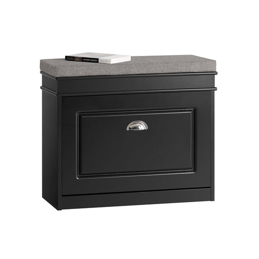 SoBuy Schoenenbank - Smal - Hout - 60 x 24 x 51 cm - Zwart
