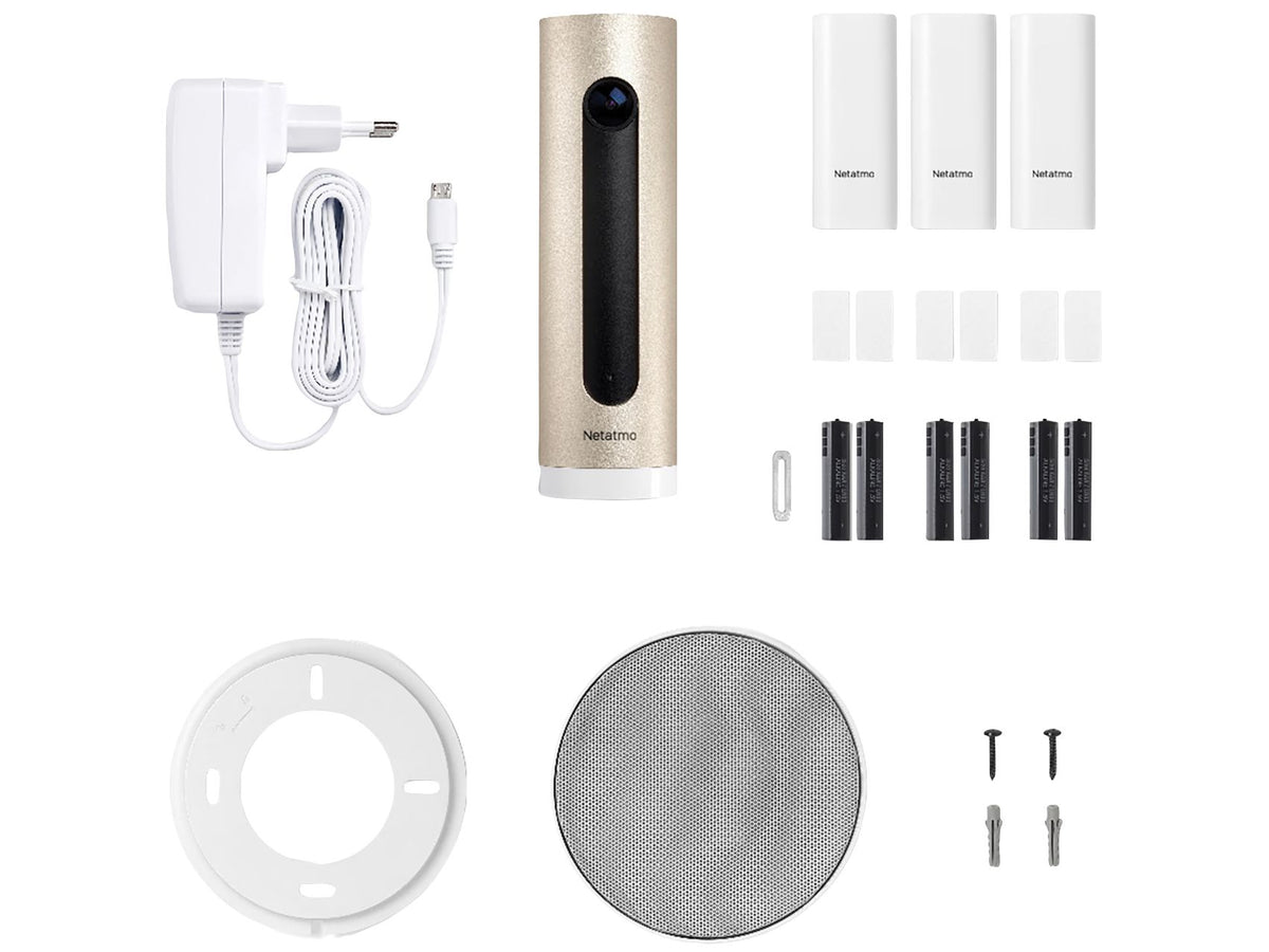 Netatmo Smart Alarmsysteem met Camera - Gezichtsherkenning & Sirene 110 dB - 165 x 65 x 65 mm