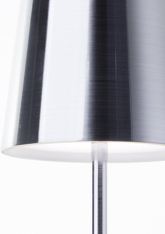 Brilliant Xaana - oplaadbare Tafellamp - Binnen & Buiten - LED 4W 3000K-6000K - 3 Stepdim - IP44 - Zilver
