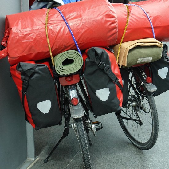 10 x Rubberen Bagagespin met haken 61 cm x 8 mm Ø