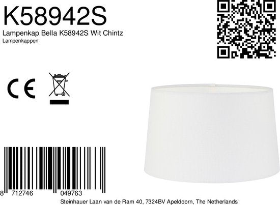 Lampkap Mexlite Gramineus - Wit