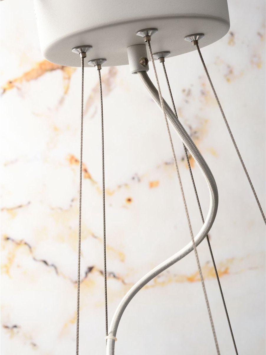 it's about RoMi Hanglamp Biarritz – Wit – Ø100 cm – 5-lichts – Moderne draaibare kroonluchter