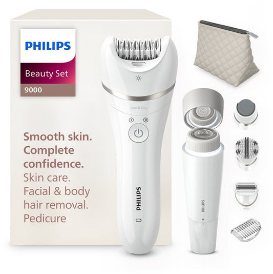 Philips Beautyset 9000 – Complete epilator, gezichtshaarverwijderaar & pedicure voor een gladde huid - BRE770/92