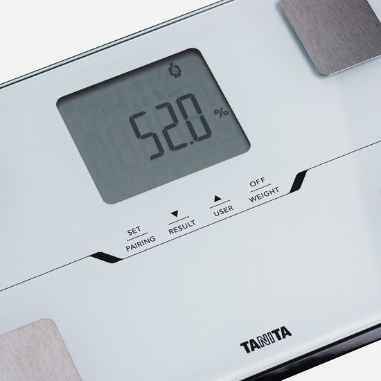 Slimme Weegschaal met Lichaamsanalyse - Japanse Technologie - Personenweegschaal Digitaal - met App - Nauwkeurig voor Gezondheidsmonitoring - TANITA® - BC-401 Wit
