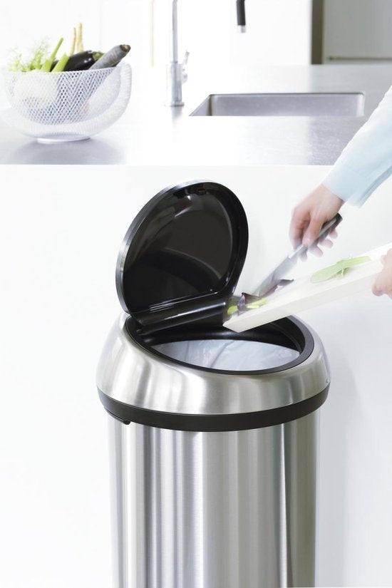 Brabantia Touch Bin Prullenbak - 60 liter - Matt Steel