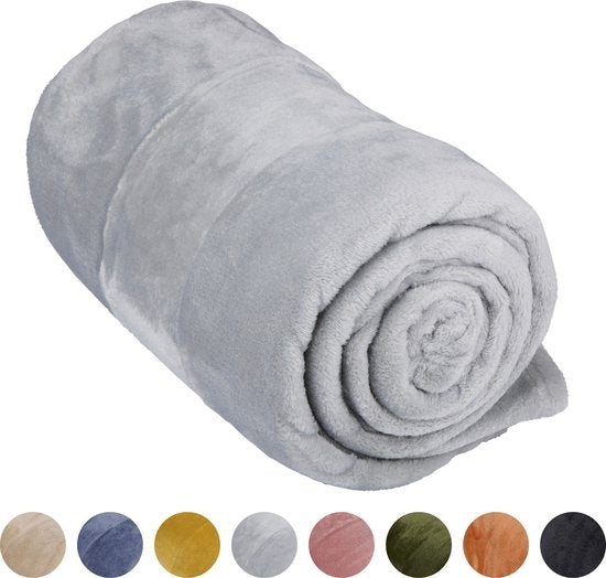 Arti Casa Fleece Deken 150 x 200 cm - Plaid - Super Zacht - Grijs