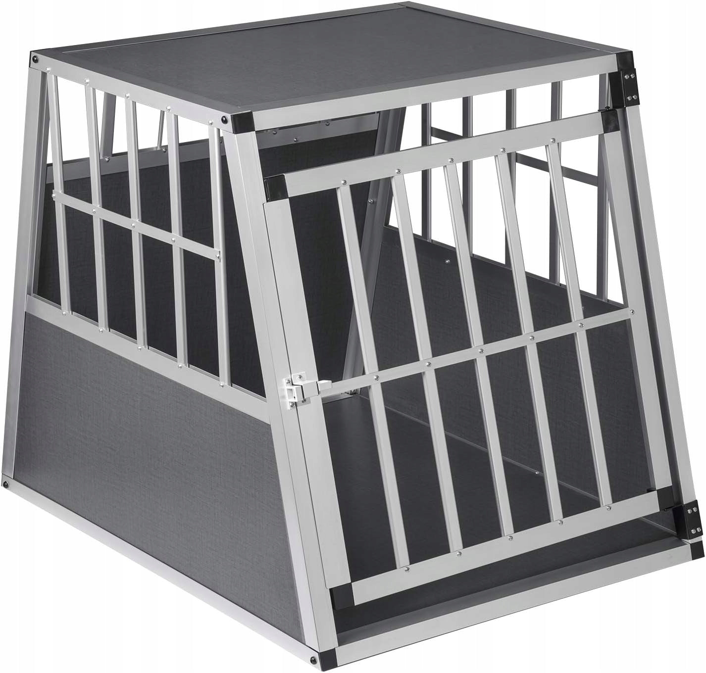Eugad Aluminium Hondentransportbox XL - Zilver - 85 x 65 x 71 cm