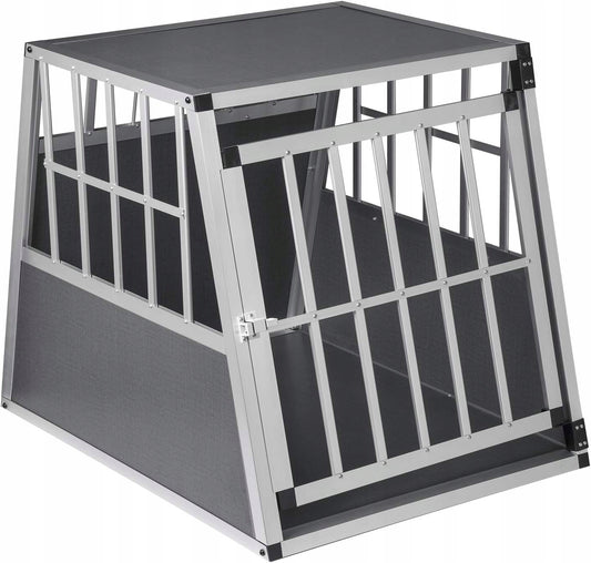 Eugad Aluminium Hondentransportbox XL - Zilver - 85 x 65 x 71 cm