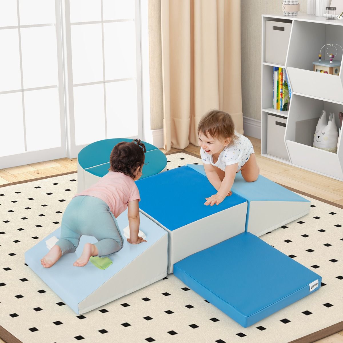 Coast Schuimklimblokken Set - 6-delig - Zachte speelblokken - Multicolor