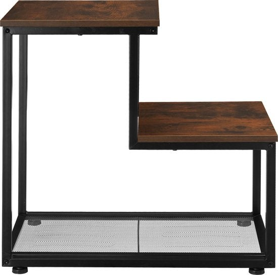 tectake® - Bijzettafel Halifax - salontafel - industrial dark - 404271