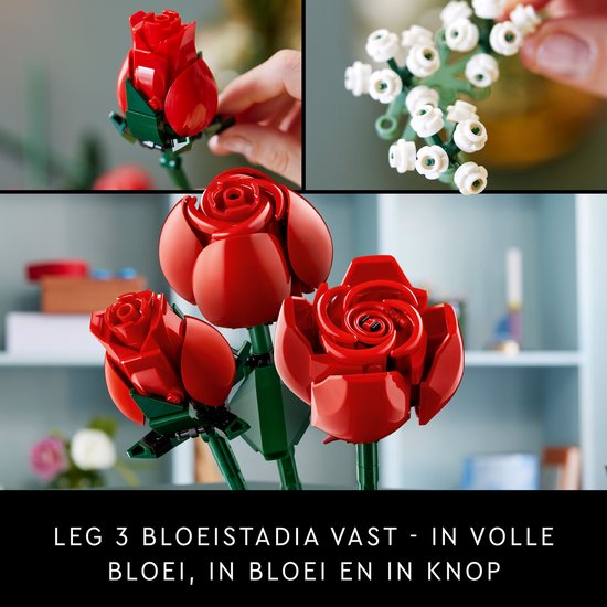 LEGO Botanicals Rozenboeket Decoratief Bloemen Bouwpakket uit de Botanical Collection 10328