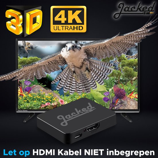 Jacked HDMI Adapter - HDMI Splitter - 1 In 2 - 4K – HDMI extender