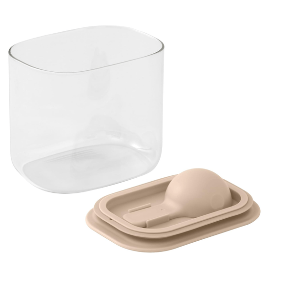 Brabantia Voorraadbakje met Maatlepel - 1,3 Liter - 12,3 x 15,4 x 10,6 cm