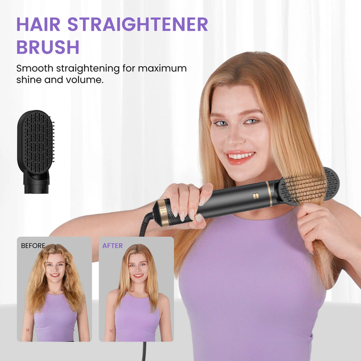 Atopskins 5-in-1 Haarstyler – Föhn, Krultang, Stijlborstel & Warmteborstel