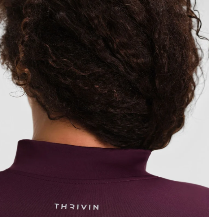 Thrivin Elevate™ Compression Long Sleeve Jacket - Winter Plum