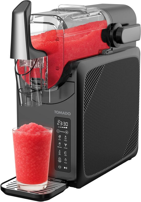 Tomado TSM2002B - Slushmachine - Slushpuppy maker - 5-in-1 Slush - Slush Puppy - 2 liter slush - Tot 12 uur bevroren drankjes - Touchcontrol bediening - Zwart