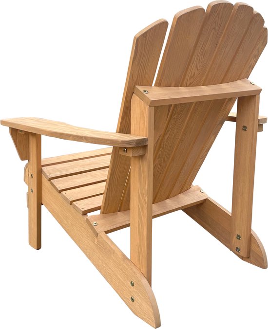 AXI Carmen Adirondack Stoel Bruin – Houten loungestoel met armleuningen – Hoge rugleuning - 90,5x78,4x93cm