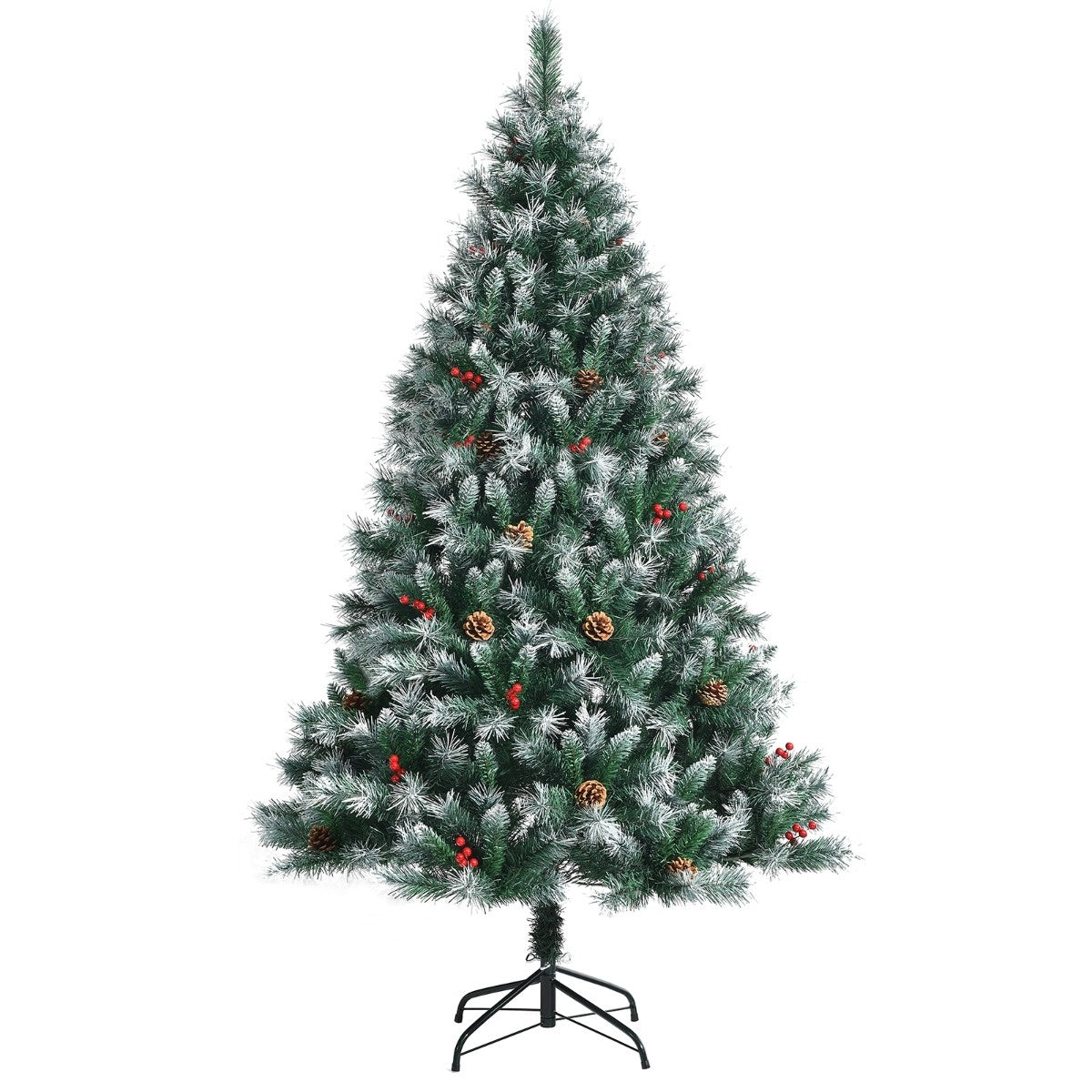 Coast Kerstboom Besneeuwd Met Dennenappels - 180 cm