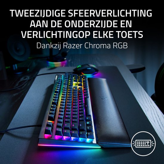 Razer BlackWidow V4 - Mechanisch Gaming Toetsenbord - Yellow Switch - RGB - 6 Macrotoetsen - Qwerty