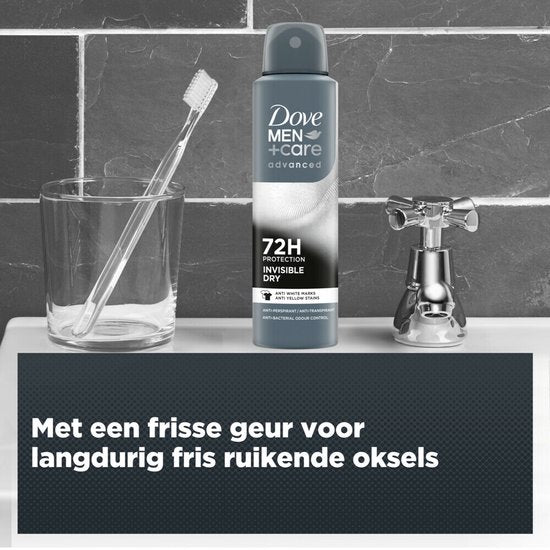 Dove Men+Care - Deodorant - Spray - Invisible Dry - 150ml