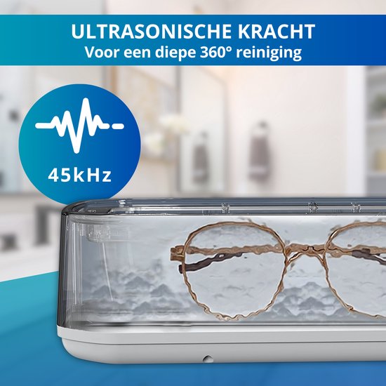 Ultrasoon Reiniger - 650ml - Reinigingsapparaat voor Brillen - Sieradenreiniger - Horloge - Zeri