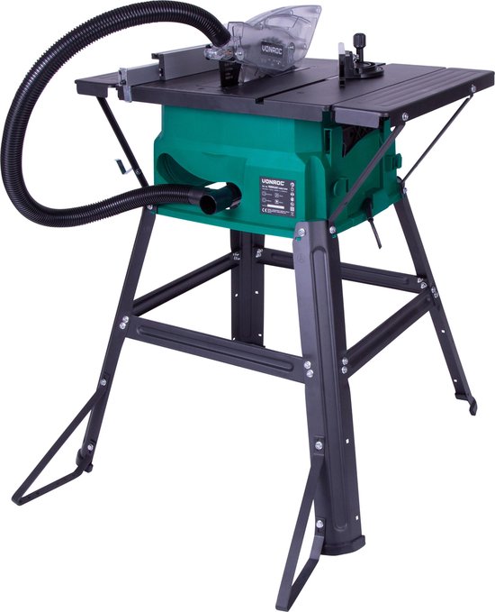 VONROC Zaagtafel – 1500W – Ø210MM – 40T zaagblad – Incl. onderstel