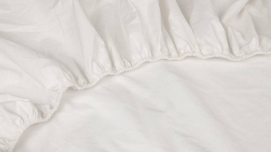 Kayori Shizu Topper Hoeslaken Jersey - 90-100x200-220cm - Matrasdikte 12 cm - Biologisch Katoen - Offwhite