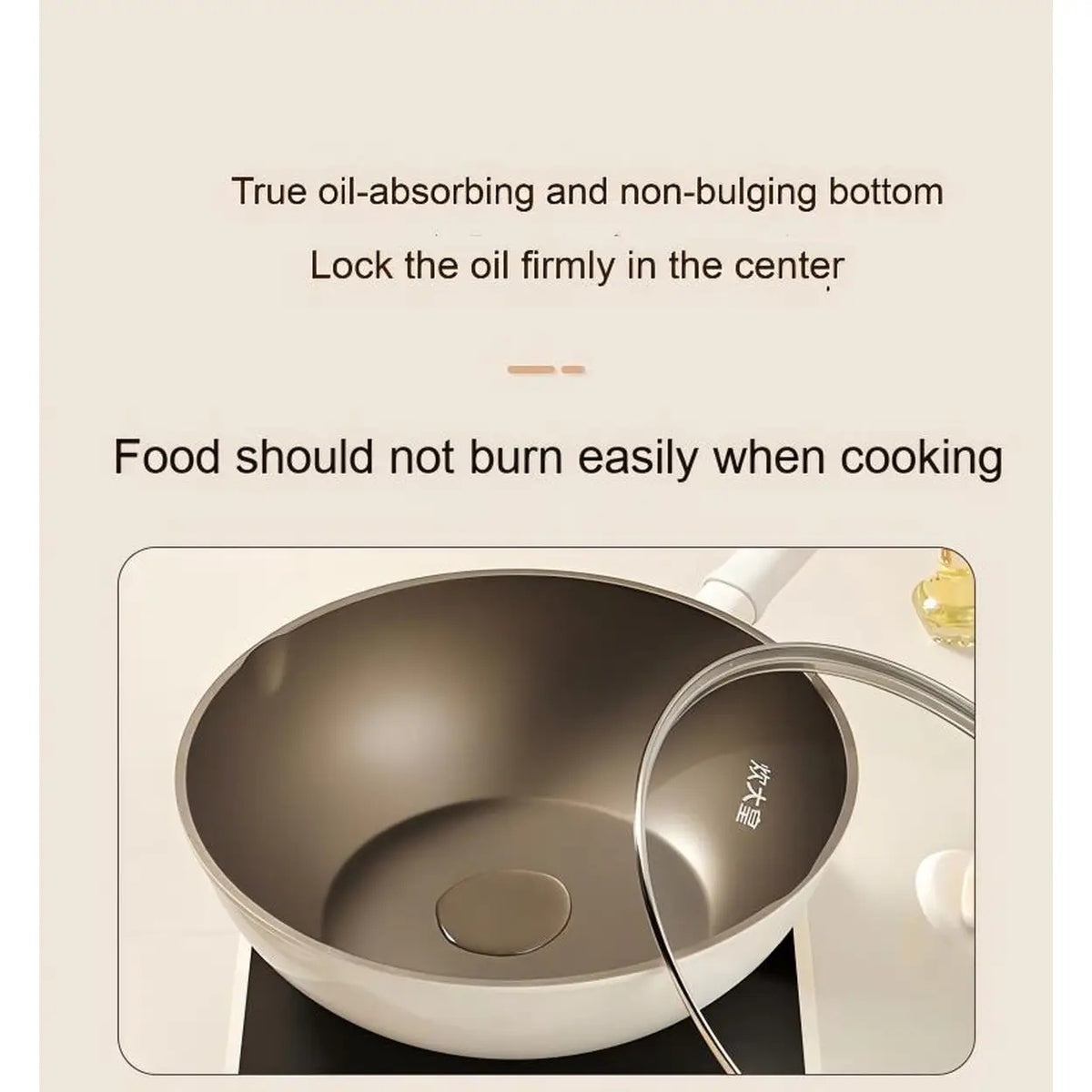 COOKER KING Wokpan met Glazen Deksel - Antiaanbak - 32 cm