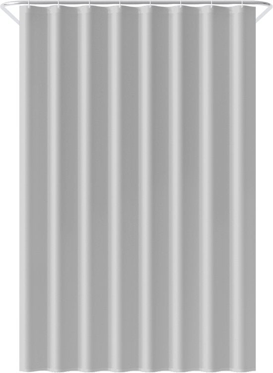 Loti Living Douchegordijn Anti Schimmel – Grijs - Inclusief ringen – Waterdicht - Polyester - Douchegordijn 120x200 cm