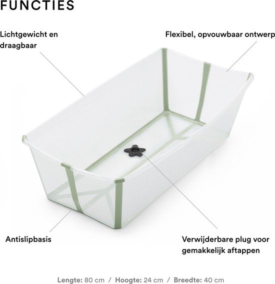Stokke® Flexi Bath® XL - Transparant Groen