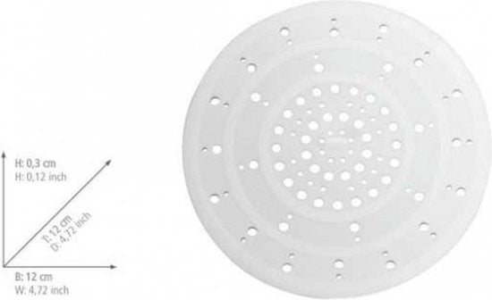 Wenko Gootsteenzeef Sava 12 Cm Siliconen Wit