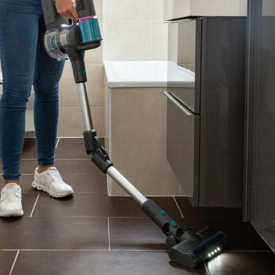 Livington Sense IQ – Slimme accustofzuiger met vuildetectie, knikgewricht, led-borstel en 5-voudig filter - Accustofzuiger - Vloerreinigingsapparaat