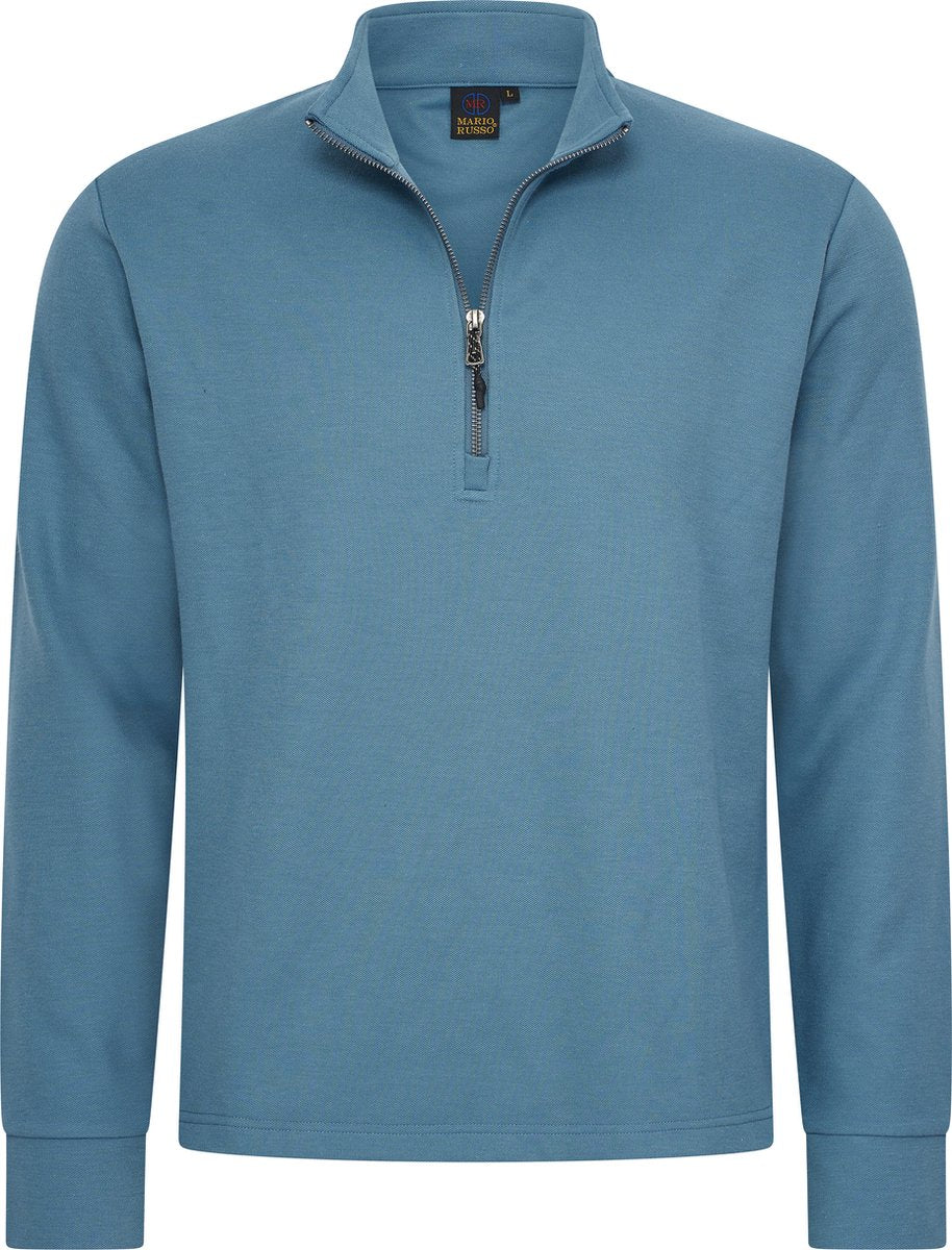 Mario Russo Pique Trui - Heren - Katoenmix - Wintercomfort - M