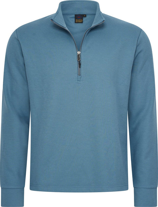 Mario Russo Pique Trui - Heren - Katoenmix - Wintercomfort - M
