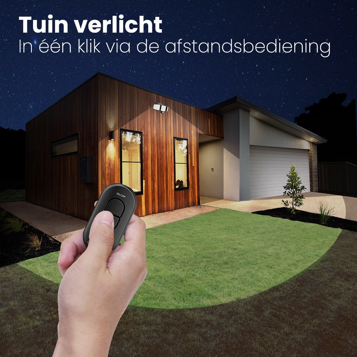 Auronic Solar Buitenlamp met Bewegingssensor - Wandlamp met Sensor - Zonne-energie - 210 LED's - IP65 - 2 Stuks - Zwart