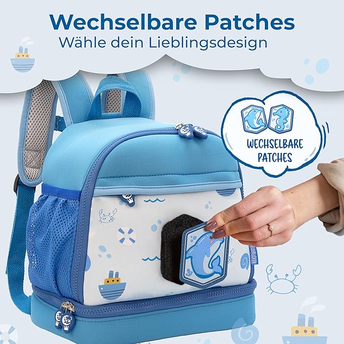 REISERACKER Kinderrugtas Adventure blauw