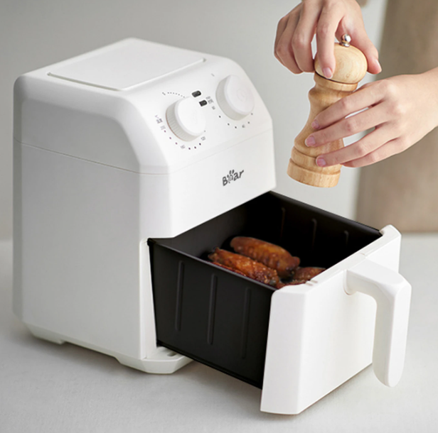 Bear QZG-K12T1 Compacte Airfryer 3L - Wit - 20,5 x 26,5 x 28,5 cm